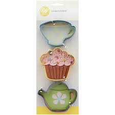 CORTADORES DE GALLETA  FIESTA DE TE WILTON 3PZA