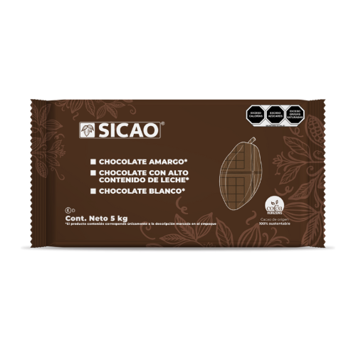 SICAO CHOCOLATE DE LECHE 25.5% MARQUETA 5KG