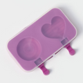 MOLDE PALETA Y CORAZON SILICON