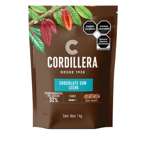 CHOCOLATE CON LECHE 32% 1KG CORDILLERA