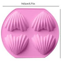 MOLDE SILICON 4 CONCHAS