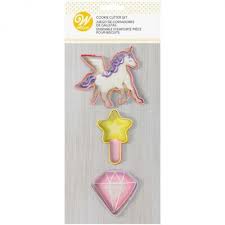WILTON JUEGO DE CORTADORES UNICORNIO 3 PZA