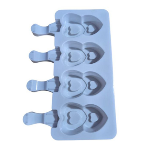 MOLDE SILICON PALETA DOBLE CORAZON