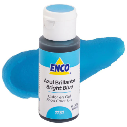 COLOR AZUL BRILLANTE EN GEL 40G ENCO