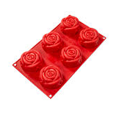 MOLDE SILICON 6 ROSAS