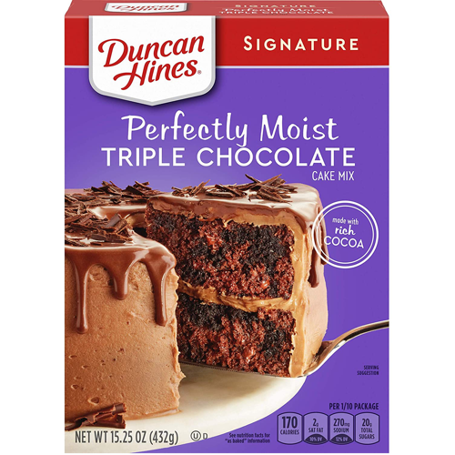HARINA DUNCAN HINES TRIPLE CHOCOLATE 432 GR