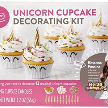 UNICORN CUPCAKE DECORATING KIT C/12,PZA WILTON