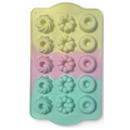 MOLDE SILICON FLORES Y DONAS