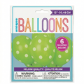 UNIQUE BALLOONS CON 6 GLOBOS 12"30.48CM