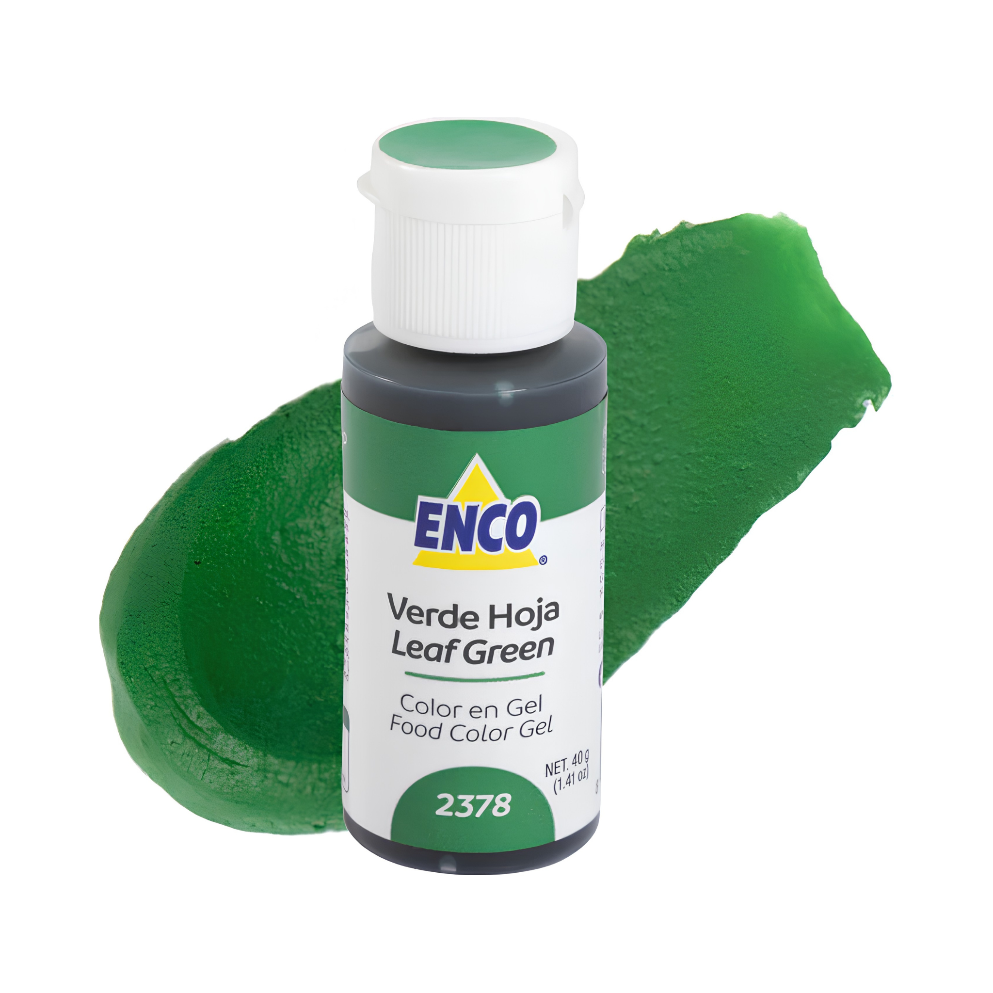 COLOR VERDE HOJA EN GEL 40G ENCO