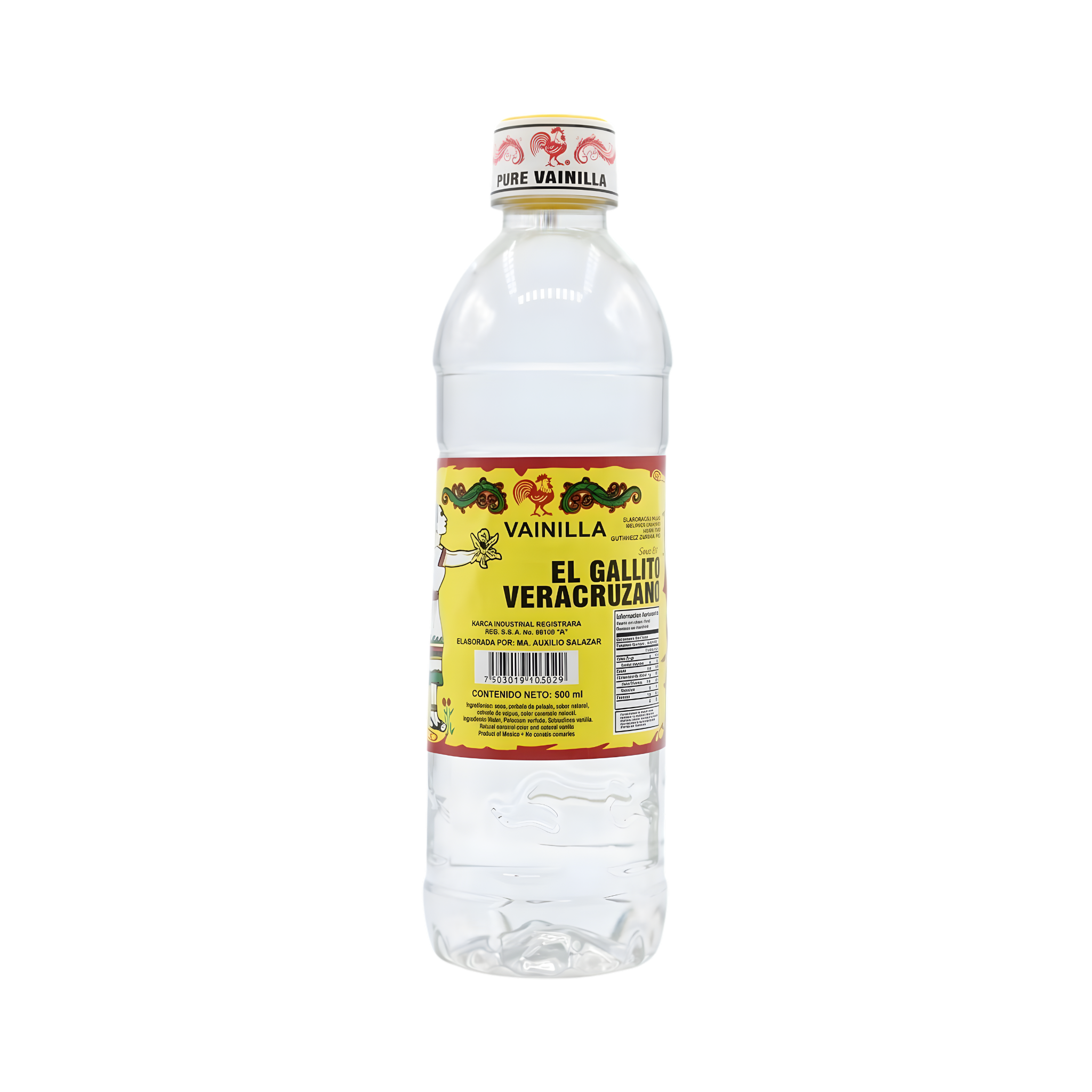 VAINILLA BLANCA EL GALLITO VERACRUZANO 500ML