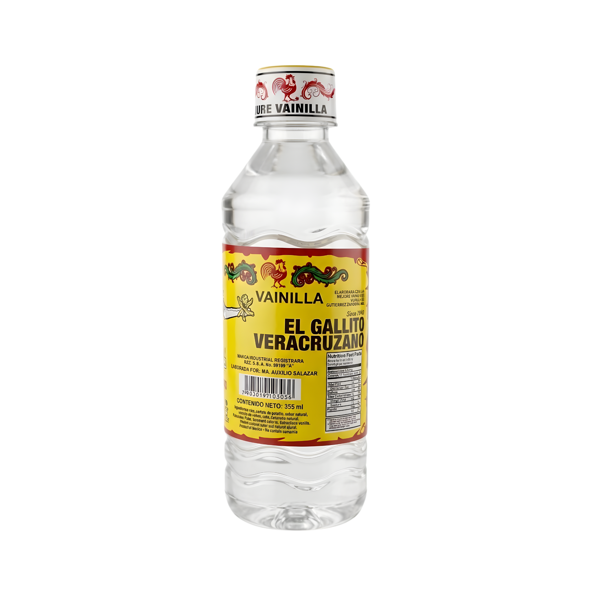 VAINILLA BLANCA EL GALLITO VERACRUZANO 355ML