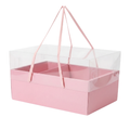 CAJA ROSA CON DIVISIÓN 20CM