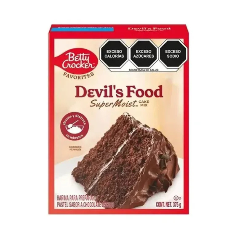 HARINA BETTY CROCKER CHOCOLATE DEVILS FOOD 432GR