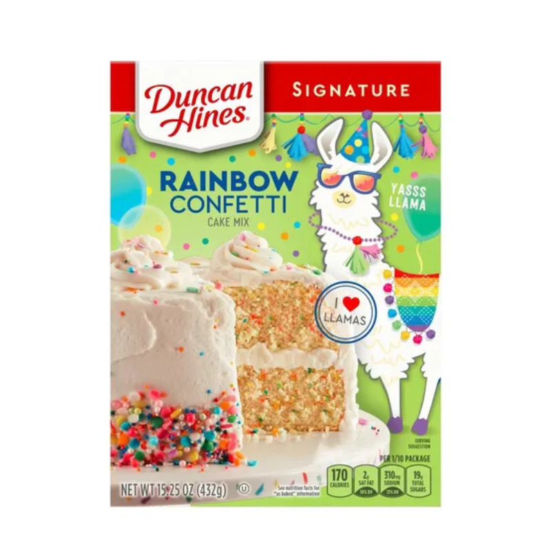 HARINA DUNCAN HINES PASTEL DE CONFETI 432GR