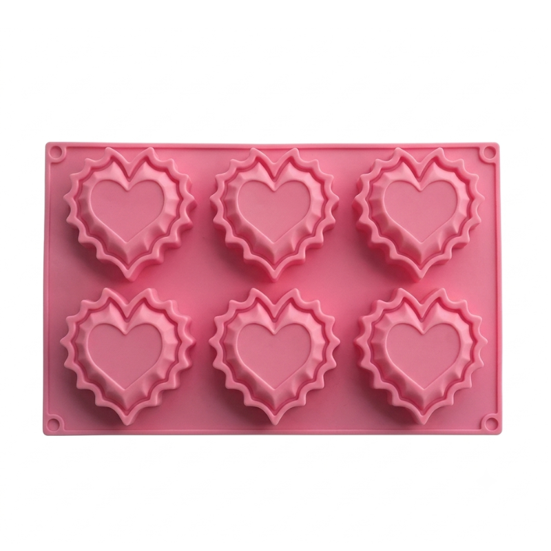 MOLDE DE SILICON CORAZON #467