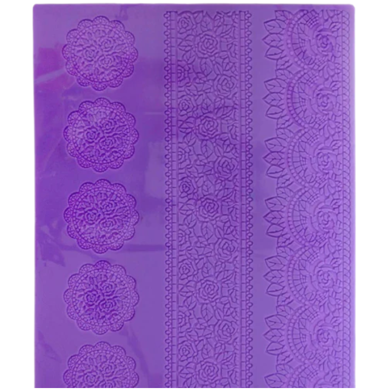 TAPETE DE SILICON ENCAJE 40*30CM JABE