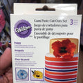 CORTADORES PASTA DE GOMA WILTON 3PZA