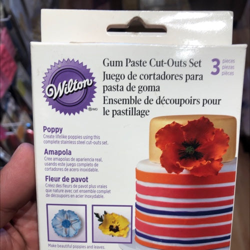 CORTADORES PASTA DE GOMA WILTON 3PZA