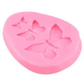 MOLDE DE SILICON 3 MARIPOSAS