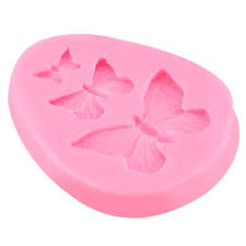 MOLDE DE SILICON 3 MARIPOSAS
