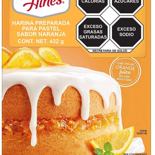 HARINA DUNCAN HINE PASTEL NARANJA 432GR