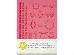 MOLDE SILICON PARA FONDANT WILTON JOYERIA