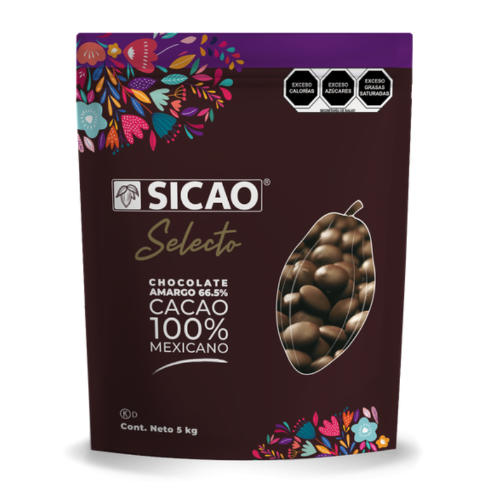 SICAO SELECTO CHOCOLATE AMARGO 66.5% WAFER 5KG