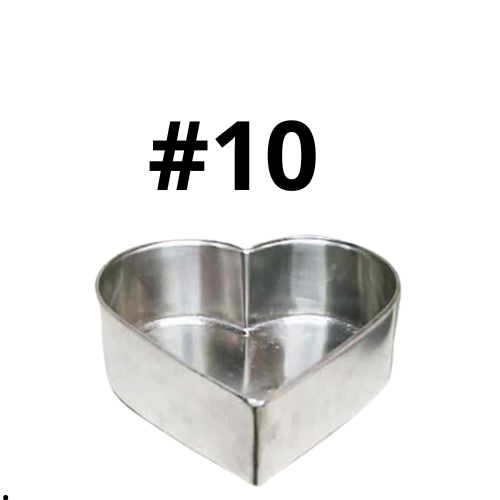MOLDE DE ALUMINIO CORAZON 26.5 CM #10
