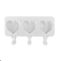 MOLDE SILICON 3 CORAZONES