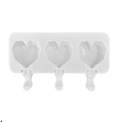 MOLDE SILICON 3 CORAZONES