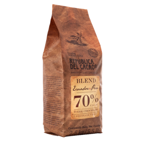 CHOCOLATE ECUADOR+PERÚ 70% 2.5KG