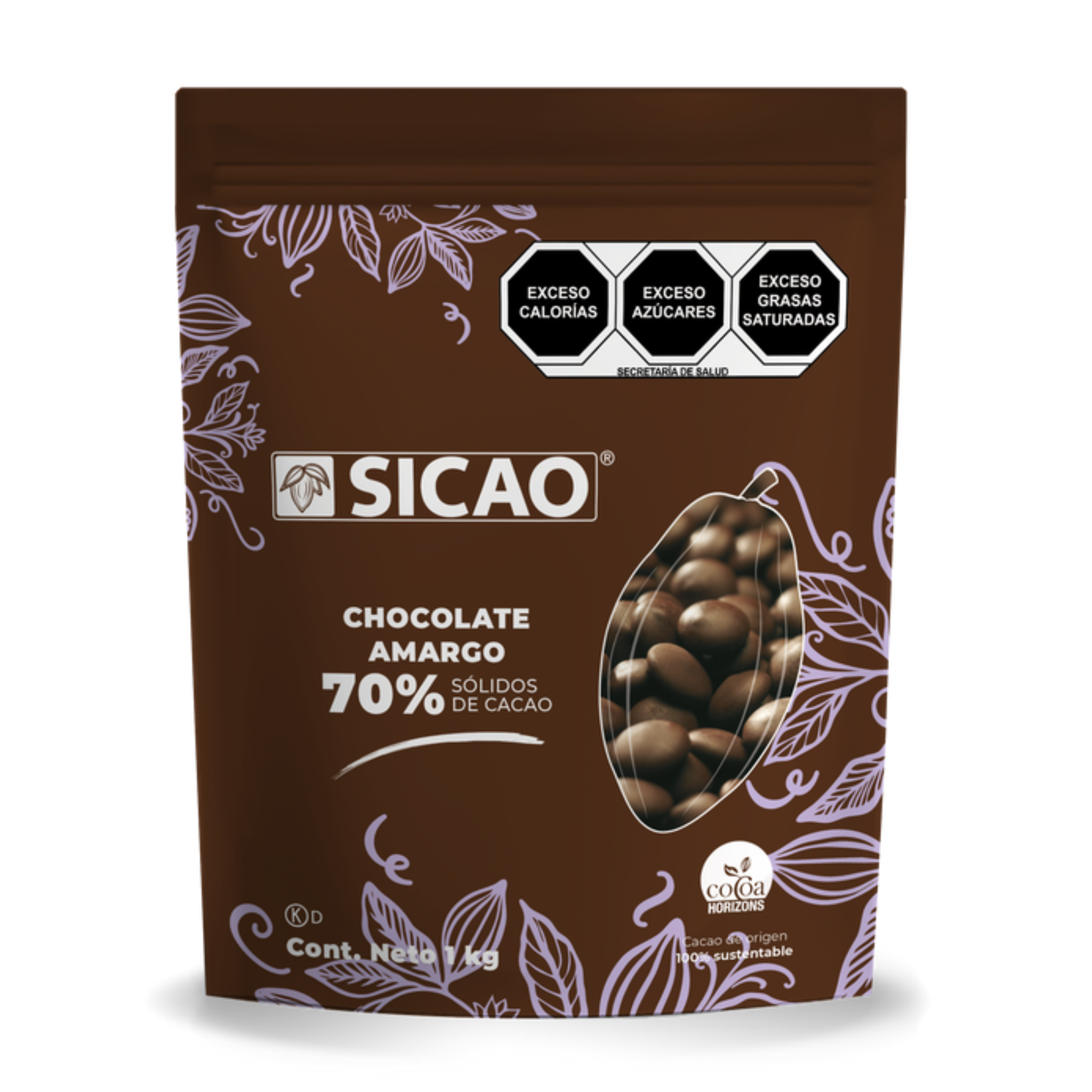 SICAO CHOCOLATE AMARGO 70% CACAO 1 KG