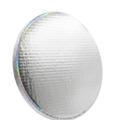 BASE DOBLE LISTON 40 CM PLATEADO