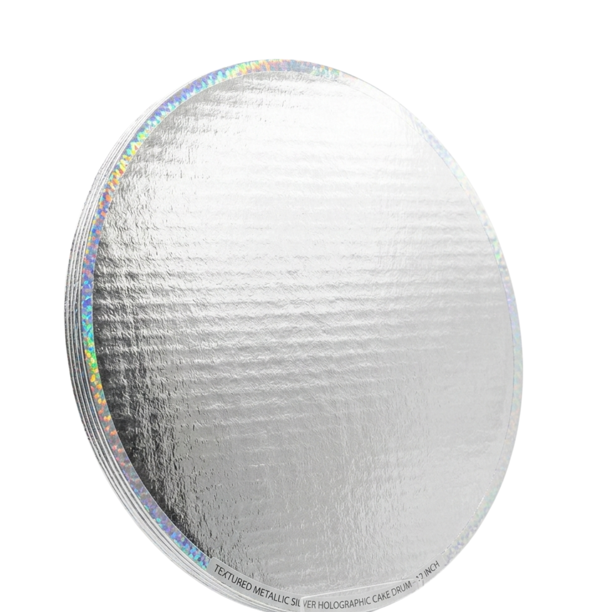 BASE DOBLE LISTON 40 CM PLATEADO