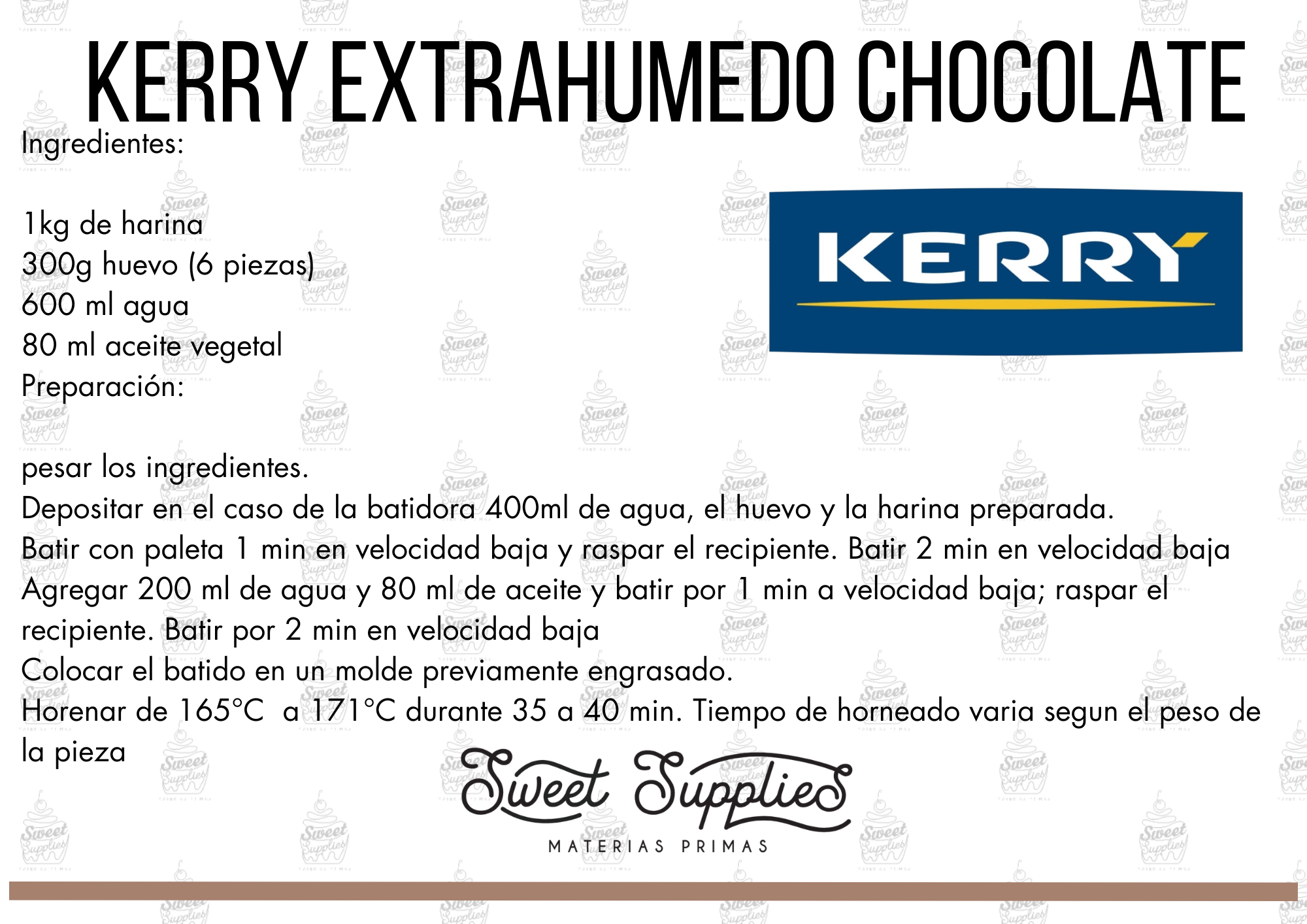 RECETA KERRY EXTRAHUMEDO CHOCOLATE