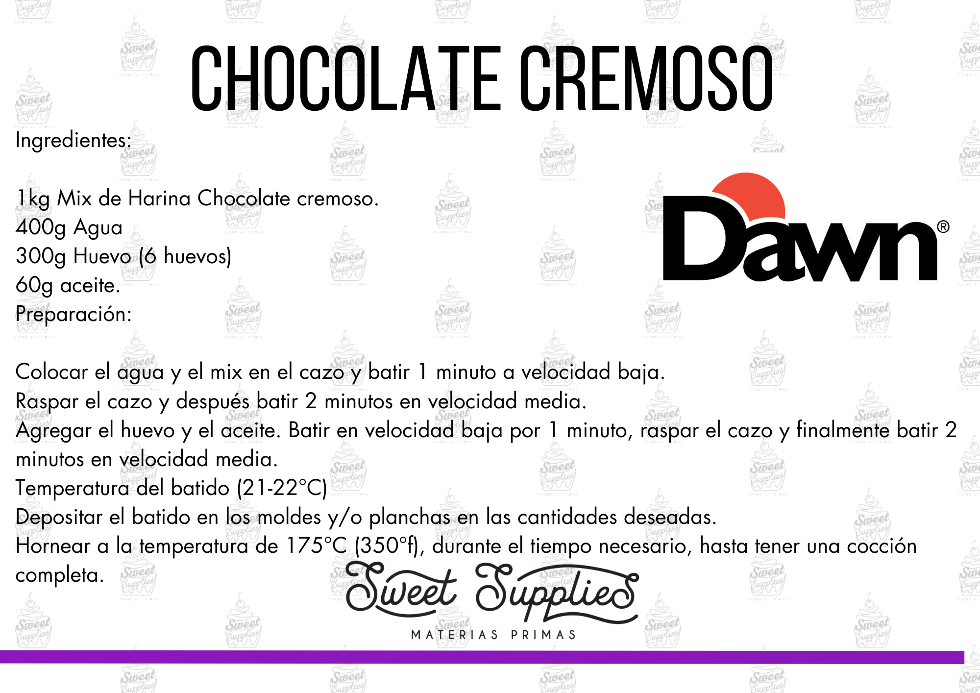 RECETA DAWN CREMOSO CHOCOLATE