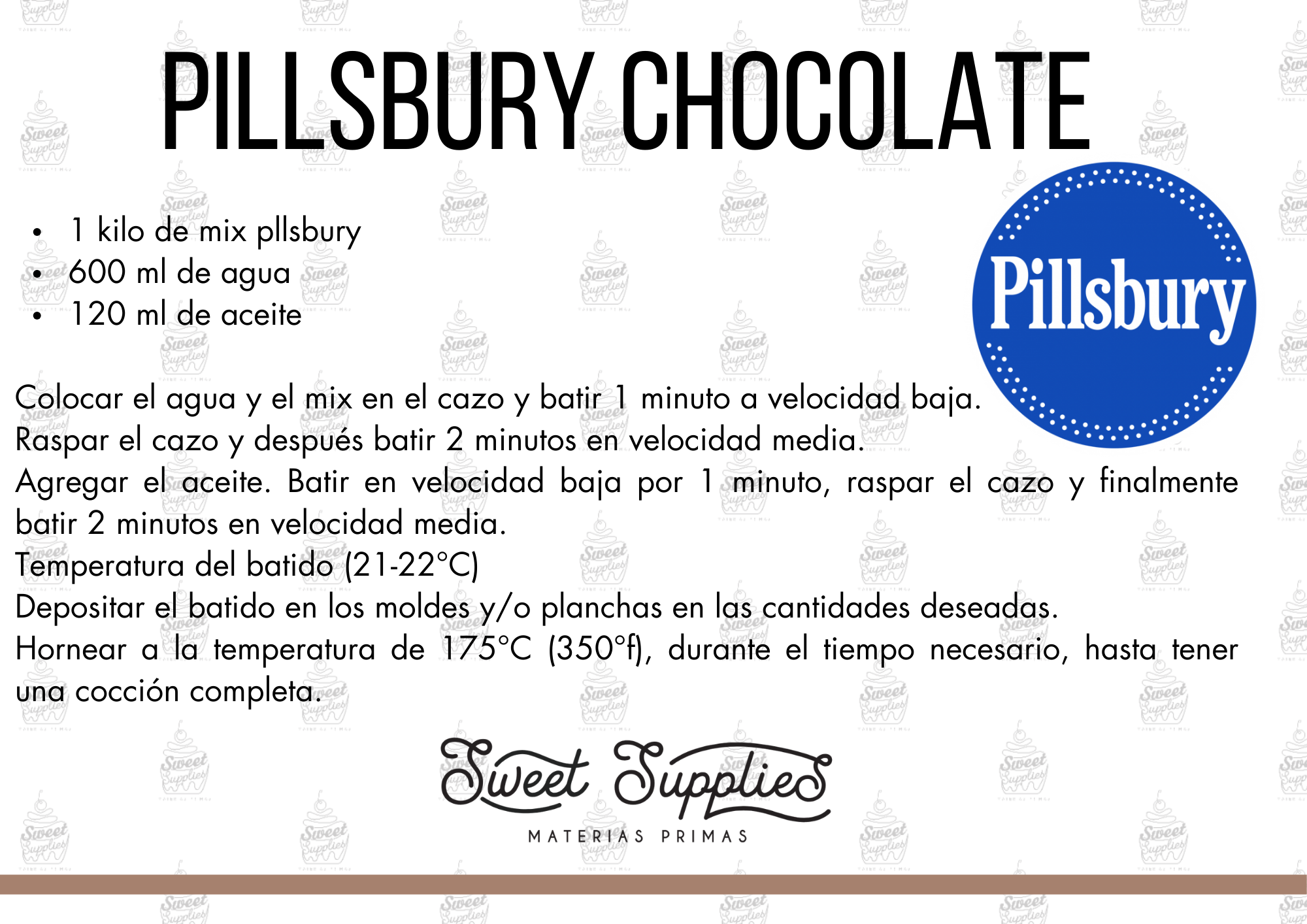 RECETA PILLSBURY CHCOLATE