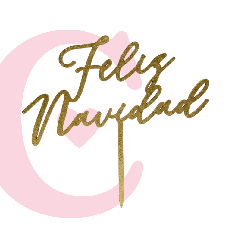 CAKE TOPPER NAVIDAD #2 MDF