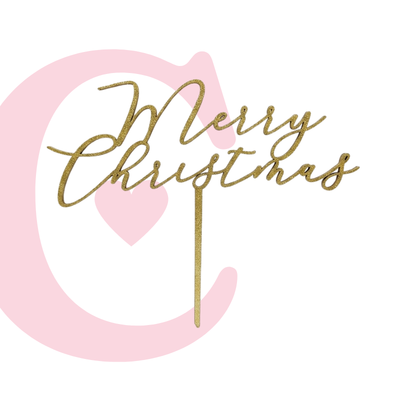 CAKE TOPPER NAVIDAD #1 MDF