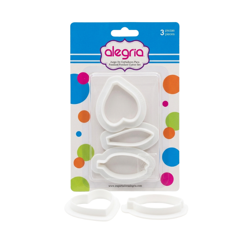 CORTADORES DE PETALO ALEGRIA 3pz