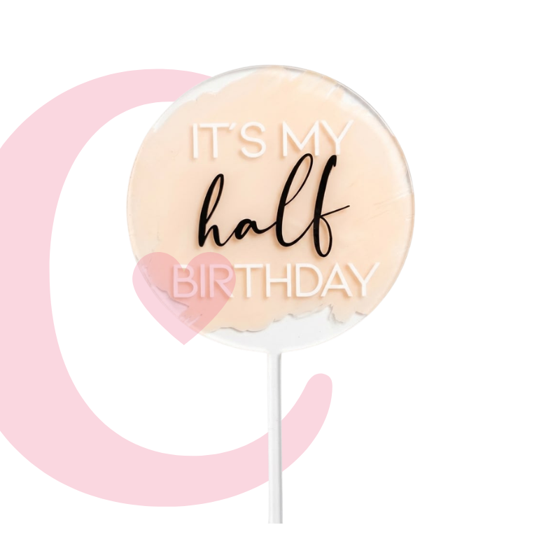 CAKE TOPPER IT´S MY HALF