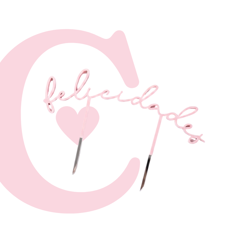 CAKE TOPPER FELICIDADES MDF