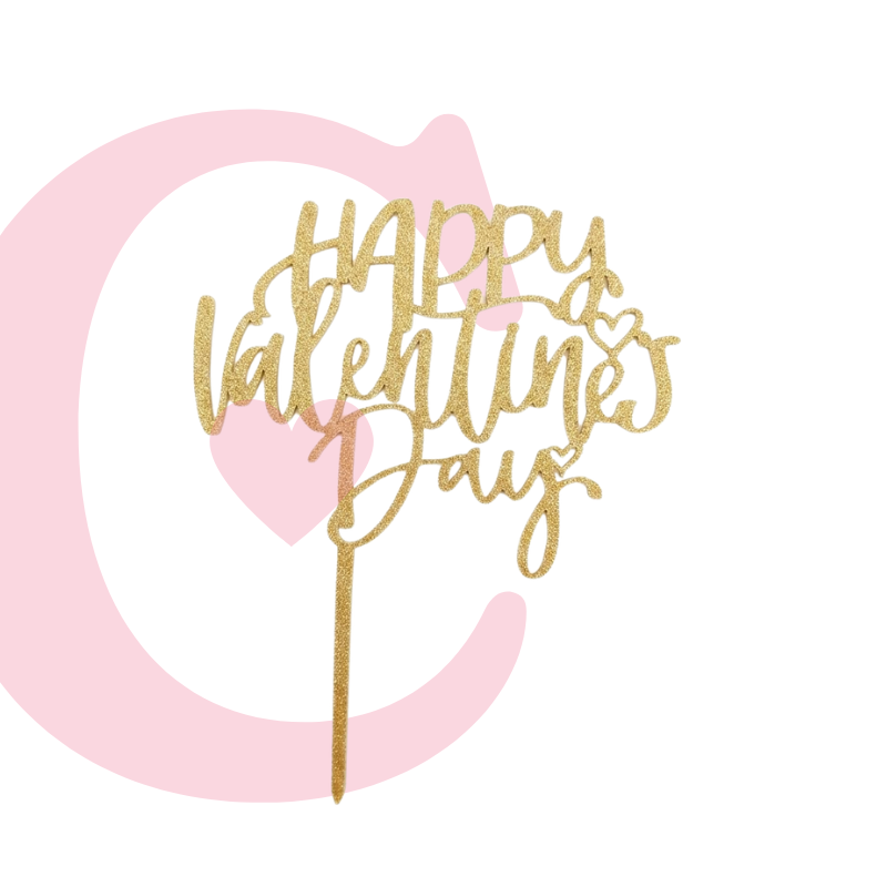 CAKE TOPPER VALENTINES #2 MDF