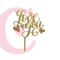CAKE TOPPER VALENTINES #4 MDF