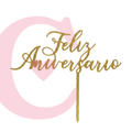 CAKE TOPPER ANIVERSARIO #4 MDF