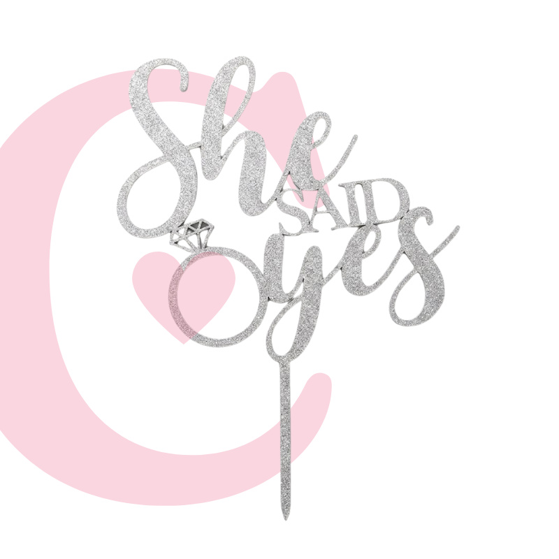 CAKE TOPPER BODA #2 MDF