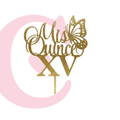 CAKE TOPPER XV #3 MDF