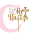 CAKE TOPPER BAUTIZO #1 MDF